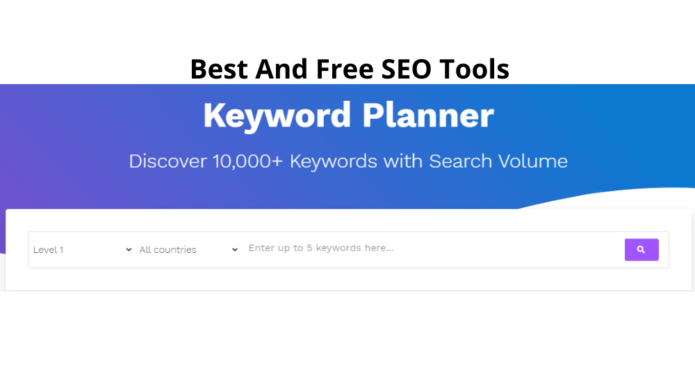 Keyword planner free seo tools