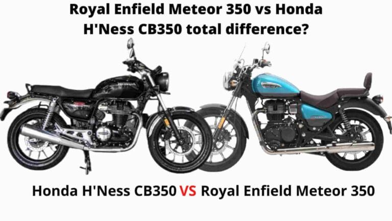 Royal Enfield Meteor 350 vs Honda HNess CB350 total difference compressed Meteor 350