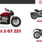 Street Twin EC1, Rocket 3 GT 221, and R 221 models