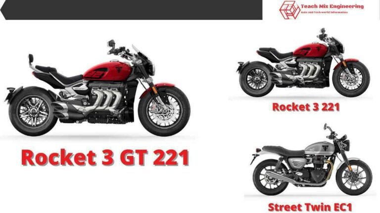 Street Twin EC1, Rocket 3 GT 221, and R 221 models