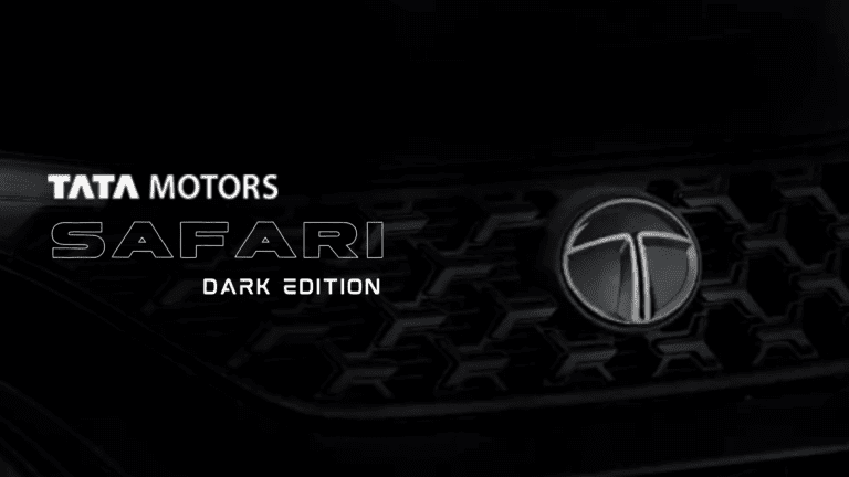 The Tata Safari Dark Edition will be available on January 17th Tata Safari Dark edition