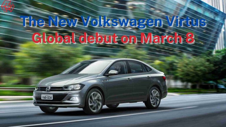 Volkswagen Virtus sedan teased Global debut on March 8 Volkswagen Virtus