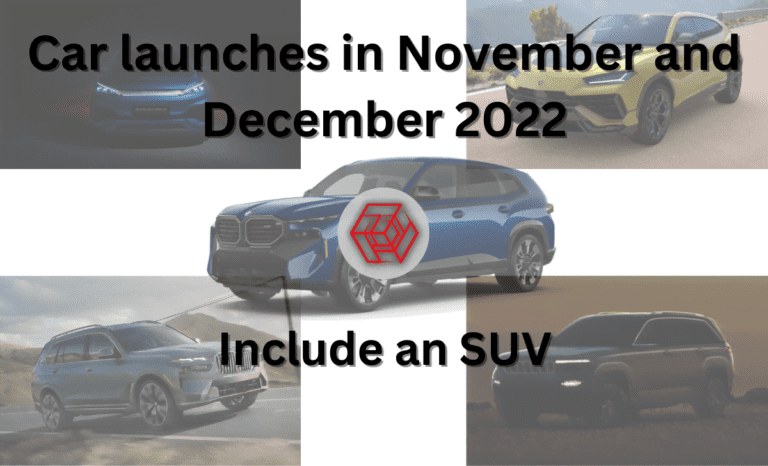 Car launches in November and December 2022 include some SUVs suvs