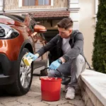 how to wash a car at home