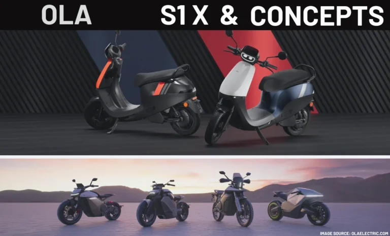 Ola Electric Motorcycle Concepts & S1 X Launch ola