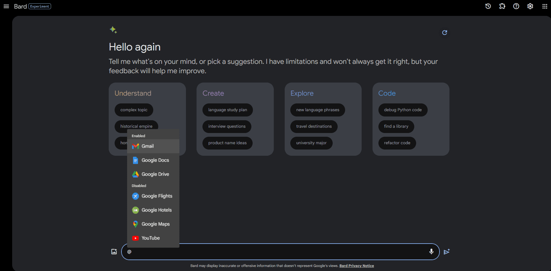 Google Bard Extension: Boosting Gmail, Docs, Drive & More! Google Bard Extensions