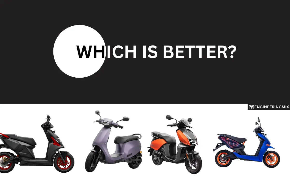 Best Electric Scooter Comparison: Ather 450 Apex vs Ola S1 Pro Gen 2 vs Simple One vs Hero Vida V1 Pro