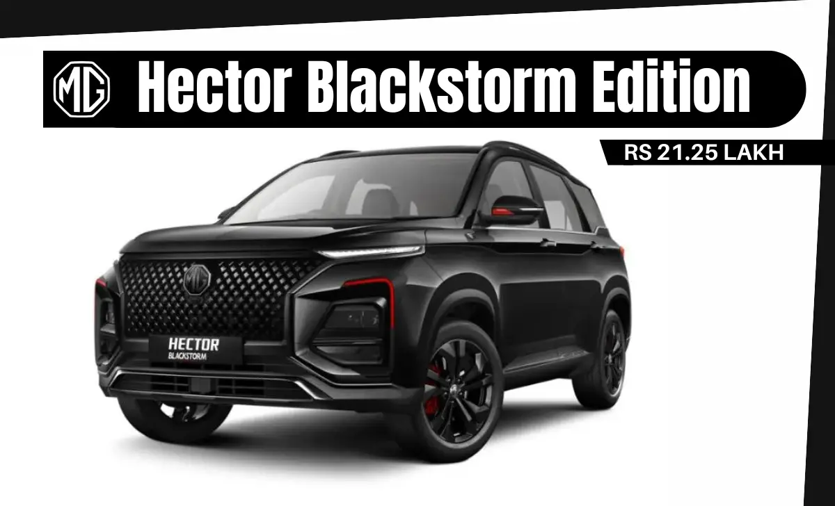 MG Hector Blackstorm Edition Unveiled at Rs 21.25 Lakh!