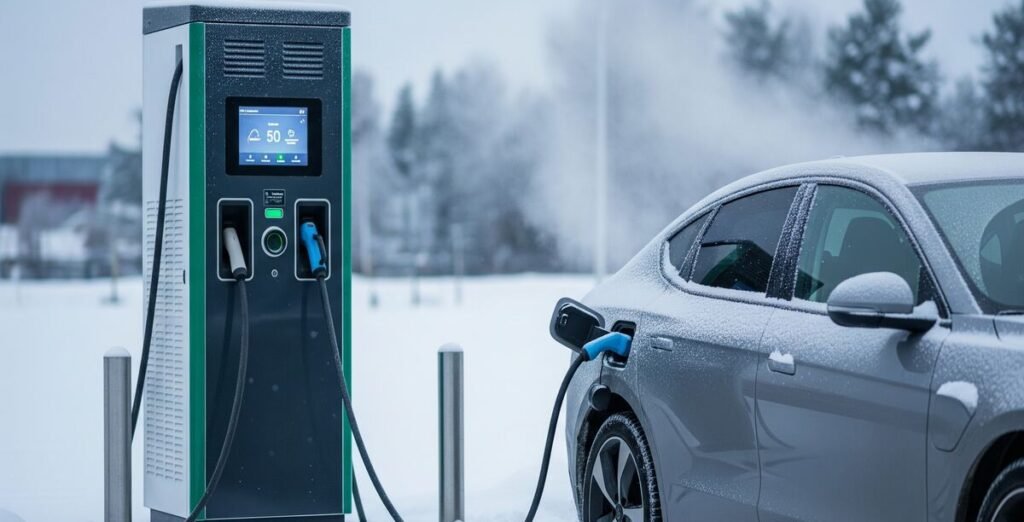 public charging in winter