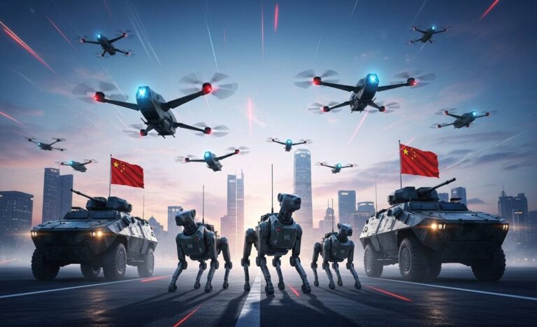 robot dogs and ai drone swarms china’s deepseek fuels a new war era