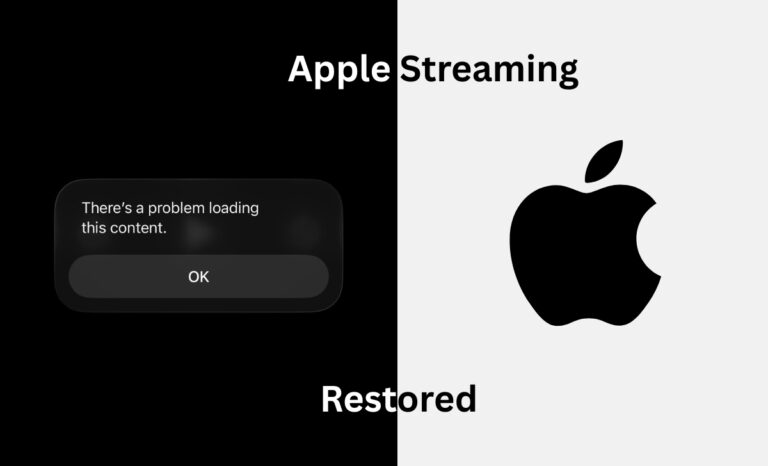 apple tv restored