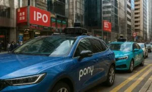 Chinese Autonomous Driving Pioneers Hit Turbulence in HK IPO Chinese Autonomous Driving Pony Ai Weride Hong Kong Trading Debut 300x182