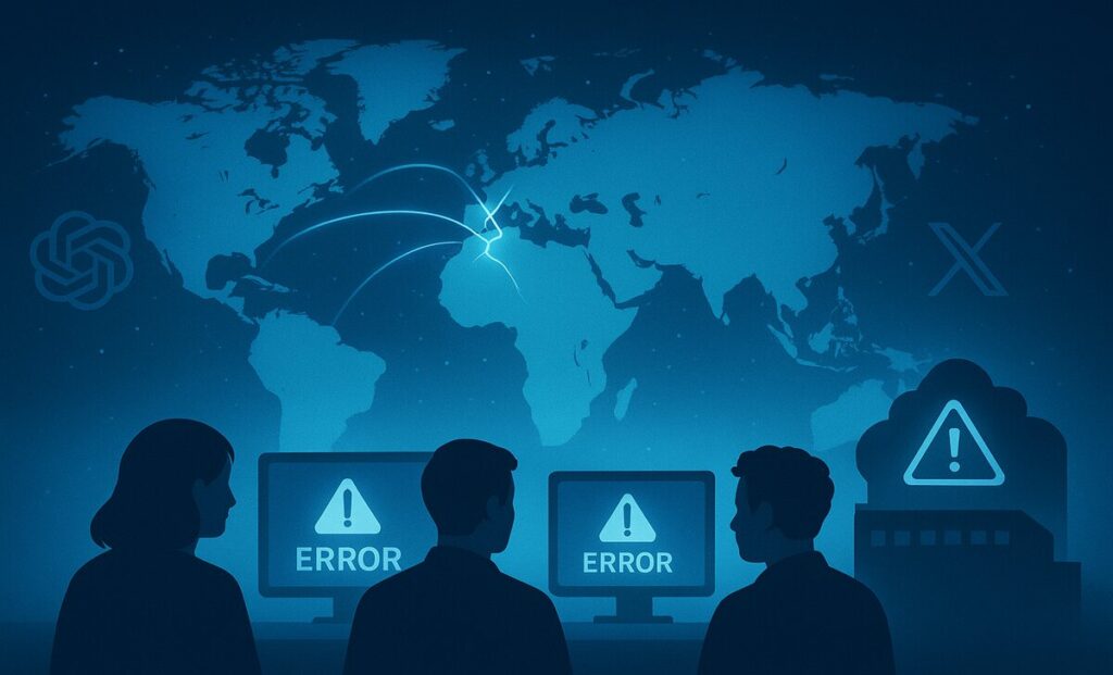 cloudflare outage latent bug x chatgpt services down