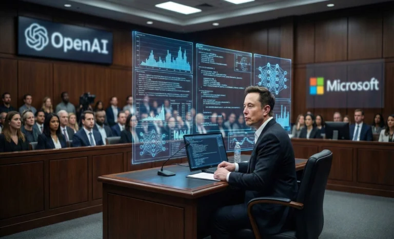 Musk pushes $134 billion fight over OpenAI and Microsoft Elon Musk in court as $134 billion AI lawsuit targets OpenAI and Microsoft.