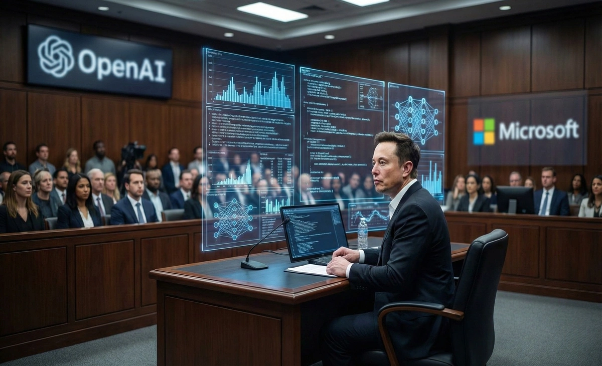 Musk pushes $134 billion fight over OpenAI and Microsoft Elon Musk in court as $134 billion AI lawsuit targets OpenAI and Microsoft.