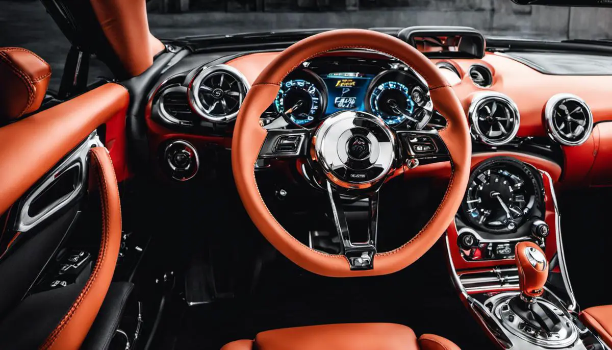 Modified Steering Wheels - Customized steering wheels designed to enhance driving experience and vehicle control.