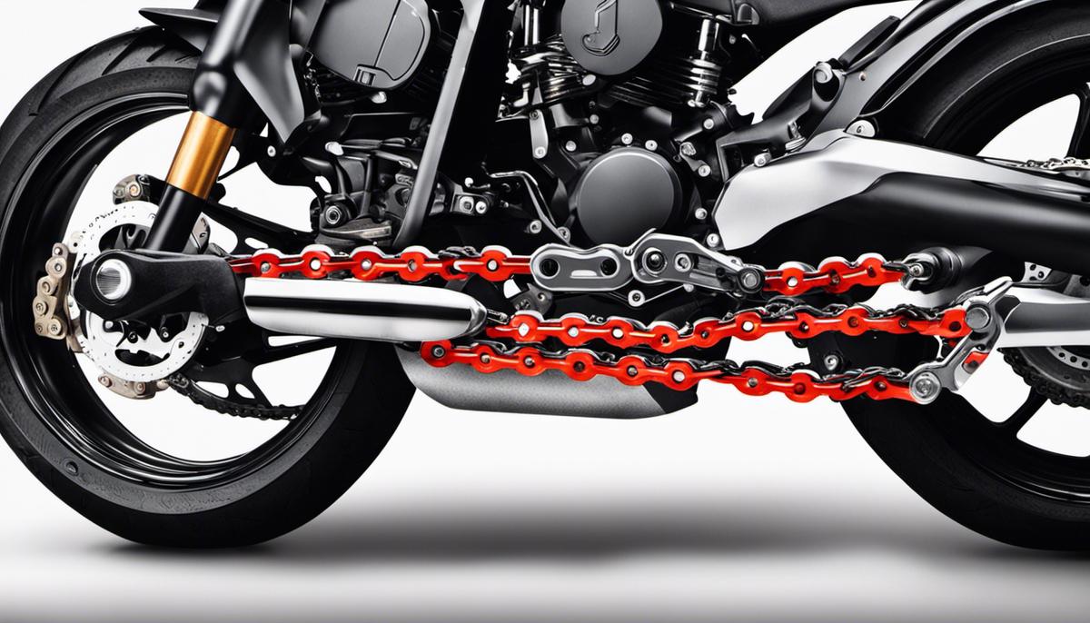 motorbike chain mechanism motorbike chain mechanism