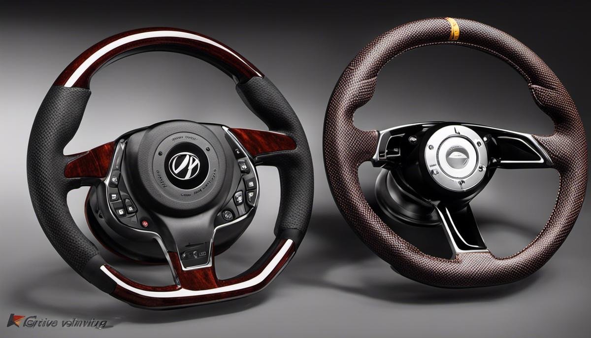 Various steering wheel modifications including paddle shifters, flat-bottom steering wheels, steering wheel controls, grip enhancements, heated steering wheel, changing the size of the steering wheel, and adaptive steering wheels for drivers with disabilities.